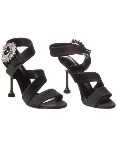 Alexandre Birman Vintage  Antonia Crystals Satin Sa