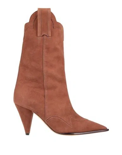 Alexandre Birman Woman Boot Brown Size 8 Leather
