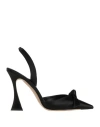 Alexandre Birman Clarita Bell Bow Halter Pumps In Black