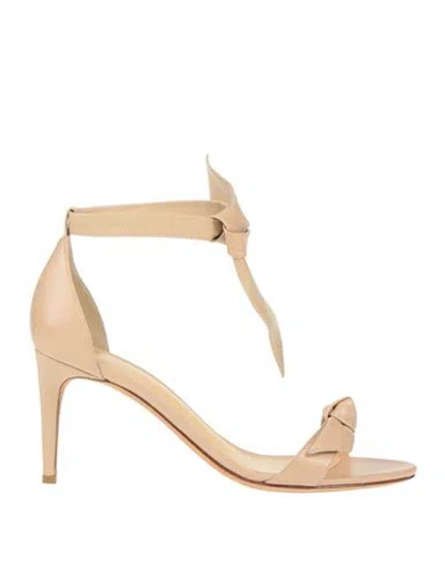 Alexandre Birman Woman Sandals Beige Size 8 Leather