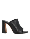 Alexandre Birman Woman Sandals Black Size 11 Leather