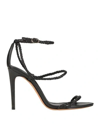 Alexandre Birman Woman Sandals Black Size 11 Leather