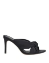 Alexandre Birman Woman Sandals Black Size 6 Textile Fibers