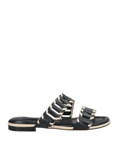 Alexandre Birman Woman Sandals Black Size 7 Leather