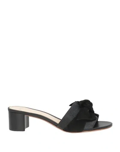 Alexandre Birman Woman Sandals Black Size 9 Leather
