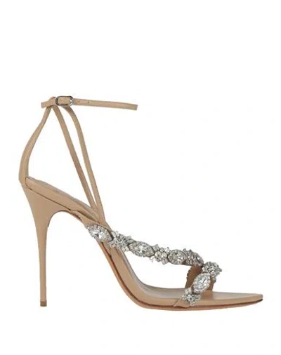 Alexandre Birman Woman Sandals Blush Size 11 Leather In Pink