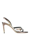 Alexandre Birman Tita 85mm Gradient Leather Sandals In Gold
