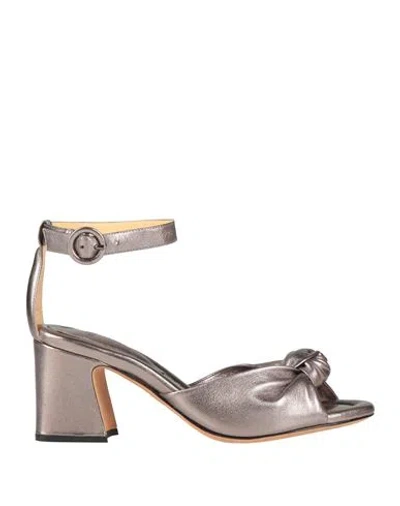 Alexandre Birman Woman Sandals Grey Size 7 Leather
