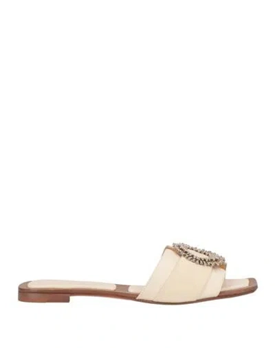 Alexandre Birman Woman Sandals Ivory Size 7 Leather In White