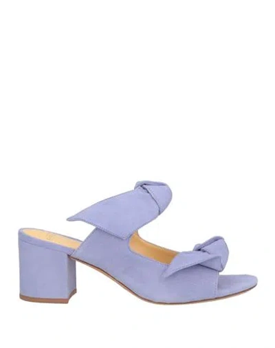 Alexandre Birman Woman Sandals Lilac Size 7 Leather In Purple