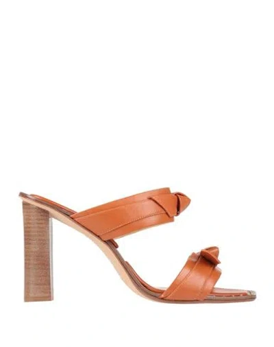 Alexandre Birman Woman Sandals Orange Size 7 Leather