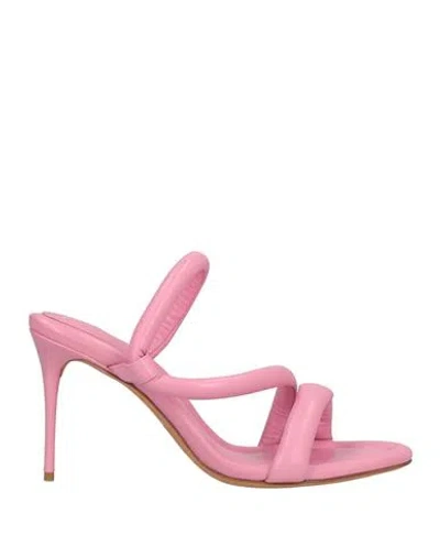Alexandre Birman Woman Sandals Pink Size 8 Leather