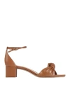 Alexandre Birman Woman Sandals Tan Size 8 Calfskin In Brown