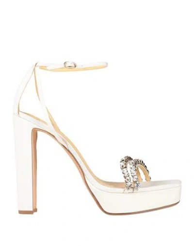 Alexandre Birman Woman Sandals White Size 11.5 Leather