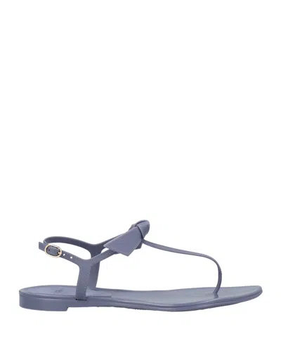 Alexandre Birman Toe Strap Sandals In Purple