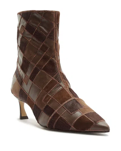 Alexandre Birman Women's Annelise 50 Patchwork Calf Hair & Suede Ankle Boots In Multi