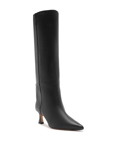 Alexandre Birman Brena Leather Boots In Black