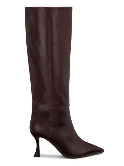 Alexandre Birman Women's Chloe 60mm Leather Knee Boots In Brown