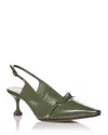 Alexandre Birman Women's Clarita 60 Slingback Pumps In Green