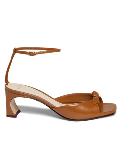 Alexandre Birman Women's Clarita 60mm Leather Sandals In Brown