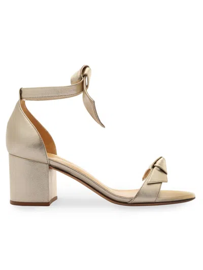 Alexandre Birman Women's Clarita 60mm Metallic Leather Sandals In Gold