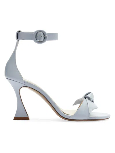 Alexandre Birman Women's Clarita Buckle 60mm Leather Sandals In Blue