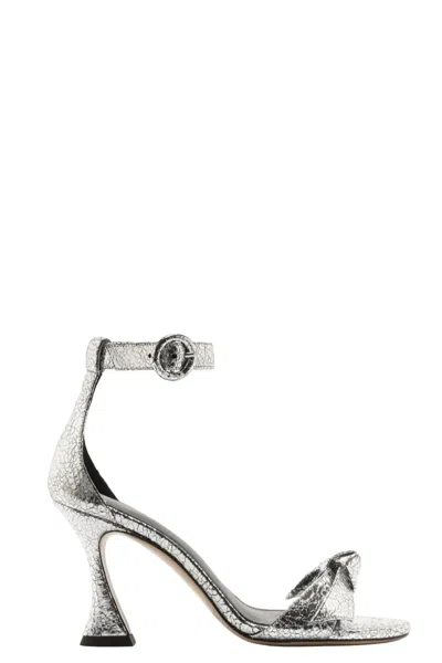 Alexandre Birman Women's Clarita Buckle 85 Sandals In Argento In Multi