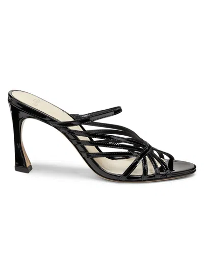 Alexandre Birman Women's Fran 85mm Strappy Leather Sandals In Black