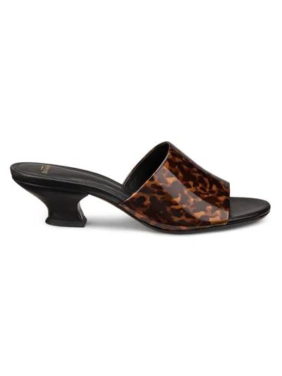 Alexandre Birman Women's Gisel 45mm Printed Leather Mules In Multi