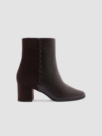 Alexandre Birman Women's Jesse 60mm Leather Ankle Boots In Dark Brown