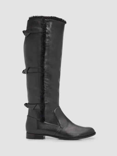 Alexandre Birman Women's Lolita Tall Leather Boots In Black