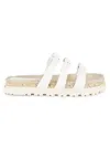 Alexandre Birman Women's Lolita Tie Knot Platform Espadrille Sandals In White