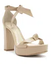 Alexandre Birman Mabeleh Ankle Strap Platform Sandal In Neutral