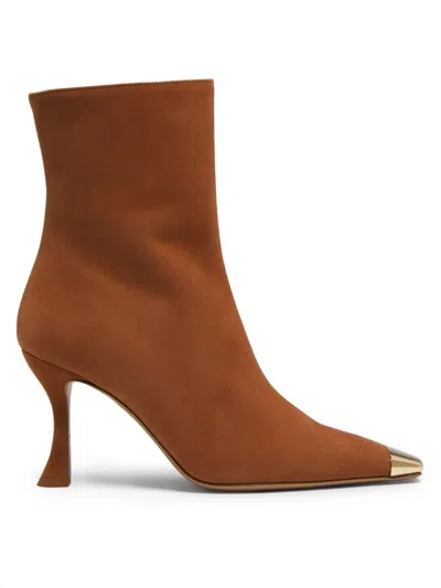 ALEXANDRE BIRMAN WOMEN'S OLIVIA 90MM LEATHER BOOTS