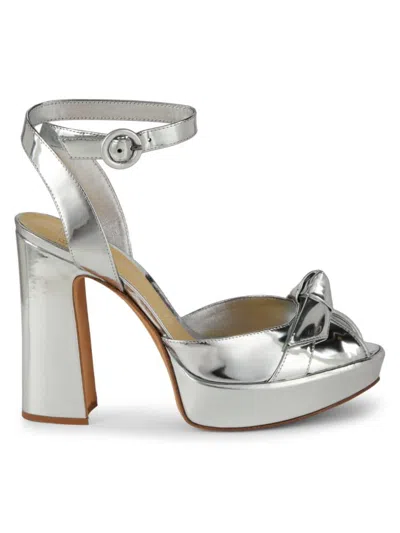 Alexandre Birman Women's Pepitta 116mm Metallic Leather Sandals