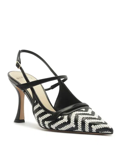 Alexandre Birman Women's Raffia Slingback Pumps In Multi