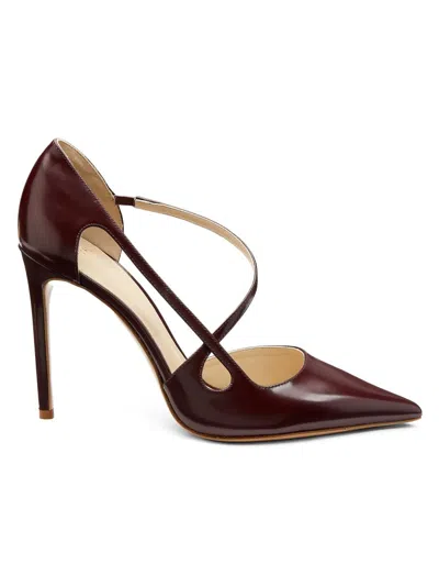 Alexandre Birman Women's Renee 100mm Leather Pumps In Brown
