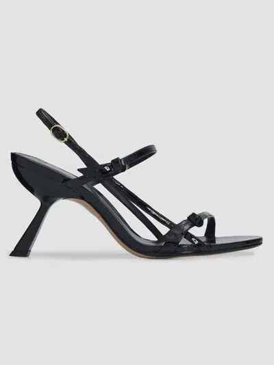 Alexandre Birman Women's Slim Clarita Cage 85mm Sandals In Black