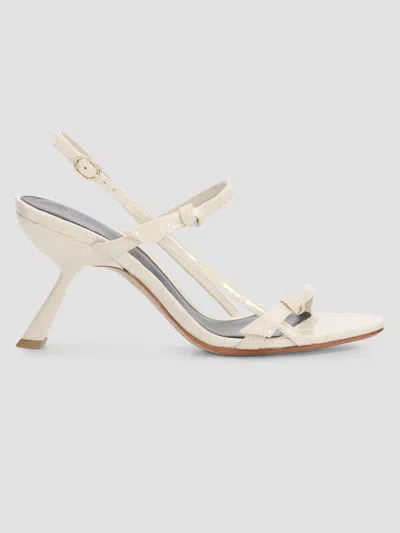 Alexandre Birman Women's Slim Clarita Cage 85mm Sandals In White
