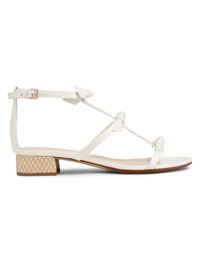 Alexandre Birman Women's Slim Lolita 30mm Leather Sandals In White