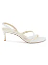 Alexandre Birman Leather Sandals In White