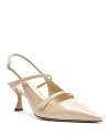 Alexandre Birman Tita Patent Slingback Pumps In Semolina