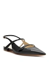 Alexandre Birman Tita Slingback Flat Pumps In Black
