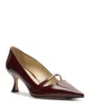 Alexandre Birman Tita Shiny Leather Mary Jane Pumps