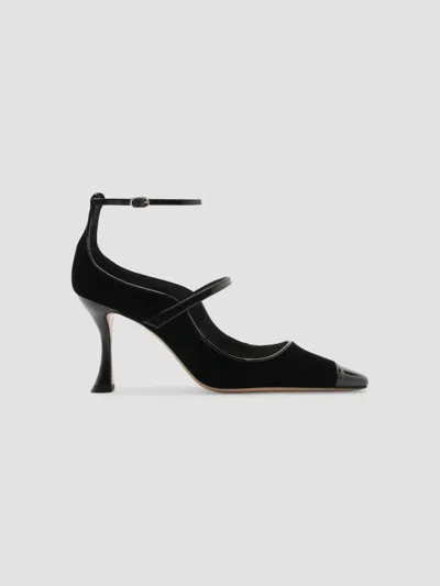 Alexandre Birman Tita Wave Patent-leather-trimmed Pumps In Multi