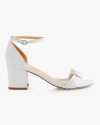 Alexandre Birman Malica 60mm Block Heel Sandals In White