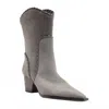 Alexandre Birman Victoria Saddle Boot In Gray