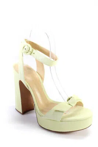 Pre-owned Alexandre Birman Womens 120mm Clarita Curve Sandals - Daisy Size 38.5