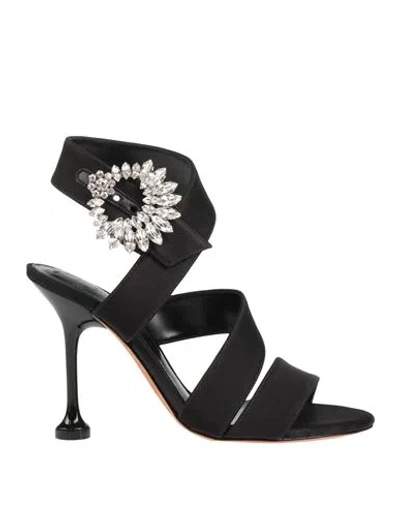Alexandre Birman X Antonia Woman Sandals Black Size 6.5 Leather