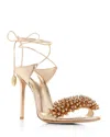 Alexandre Birman Zaya 100 High Heel Sandals In Golden